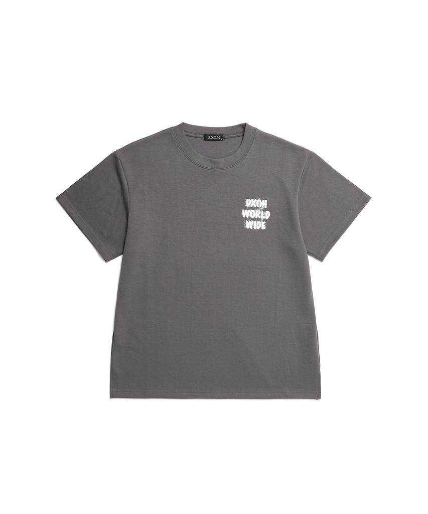 D.XO.H Worldwide T-Shirt Charcoal