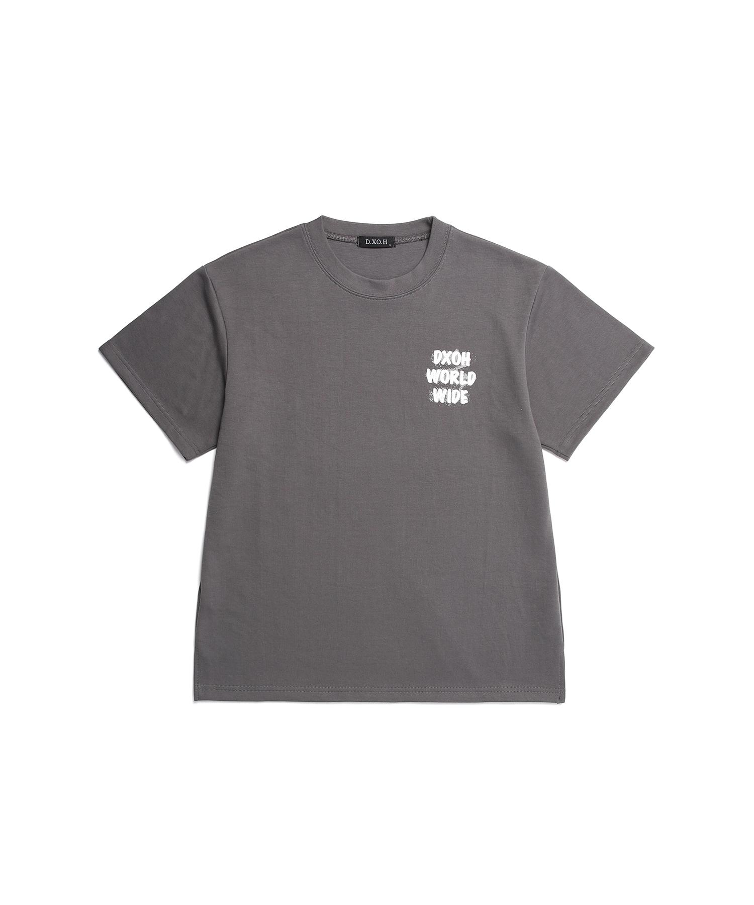 D So H Worldwide T-Shirt Charcoal 1