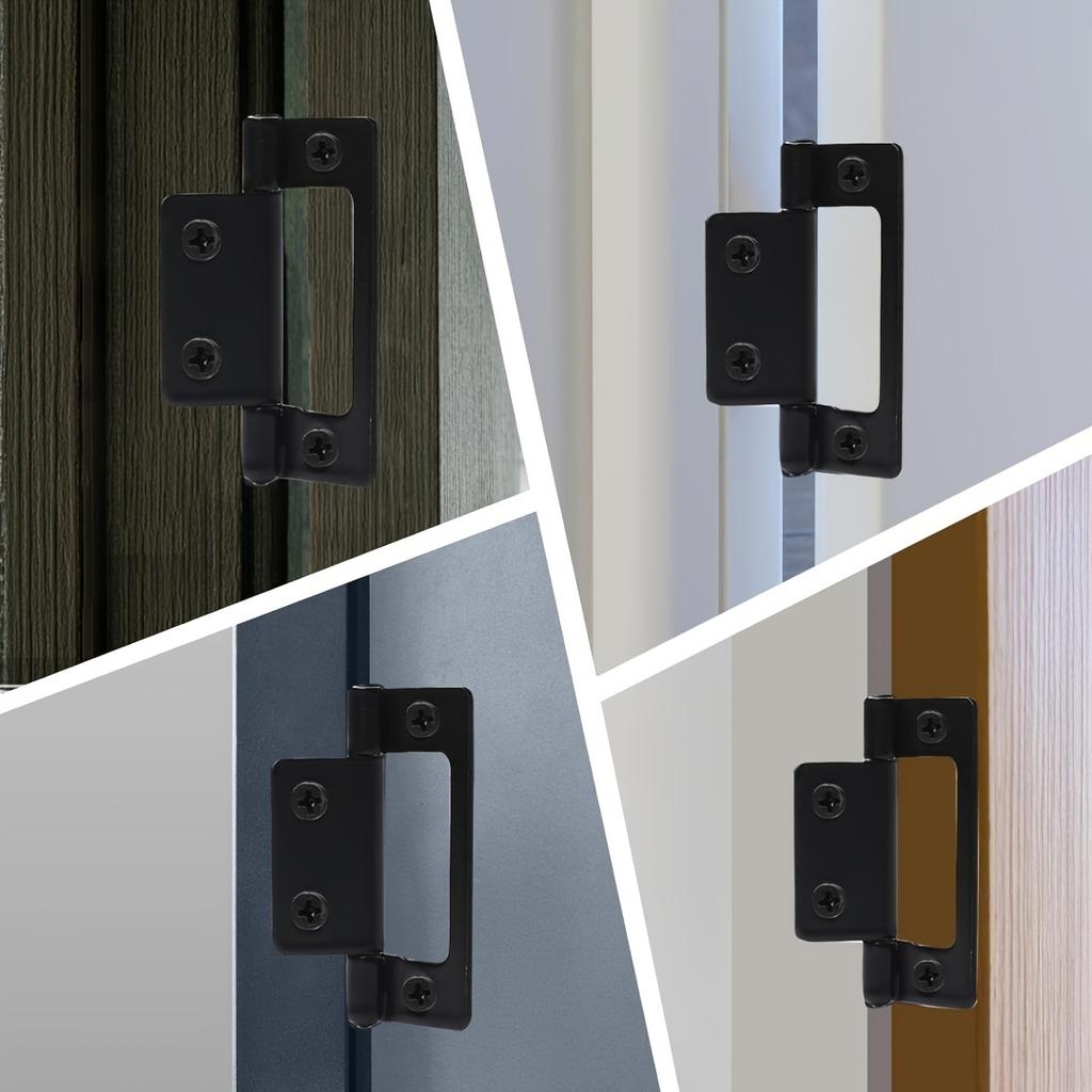 10PCS Heavy Duty Non Mortise Hinges 2''x0.91'', Rustproof Cabinet Hinges w/Screws for Furniture Door Wardrobe (Easy Install)