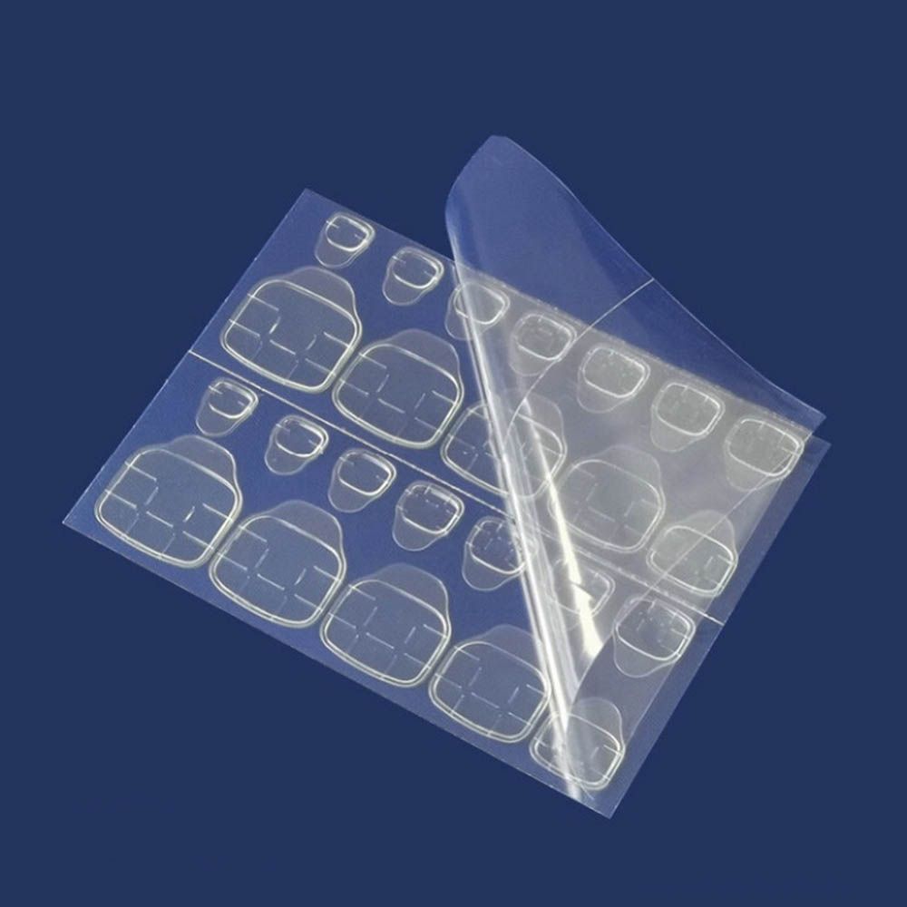 

Красота Прозрачные самоклеящиеся ленты Двусторонние наклейки Накладные ногти Инструмент для наращивания Clear-5 Sheets For Toenail