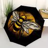 1pc Bee Honeycomb Automatic Open/Close Umbrella, Portable Folding Umbrella for Travel, Themed Events,