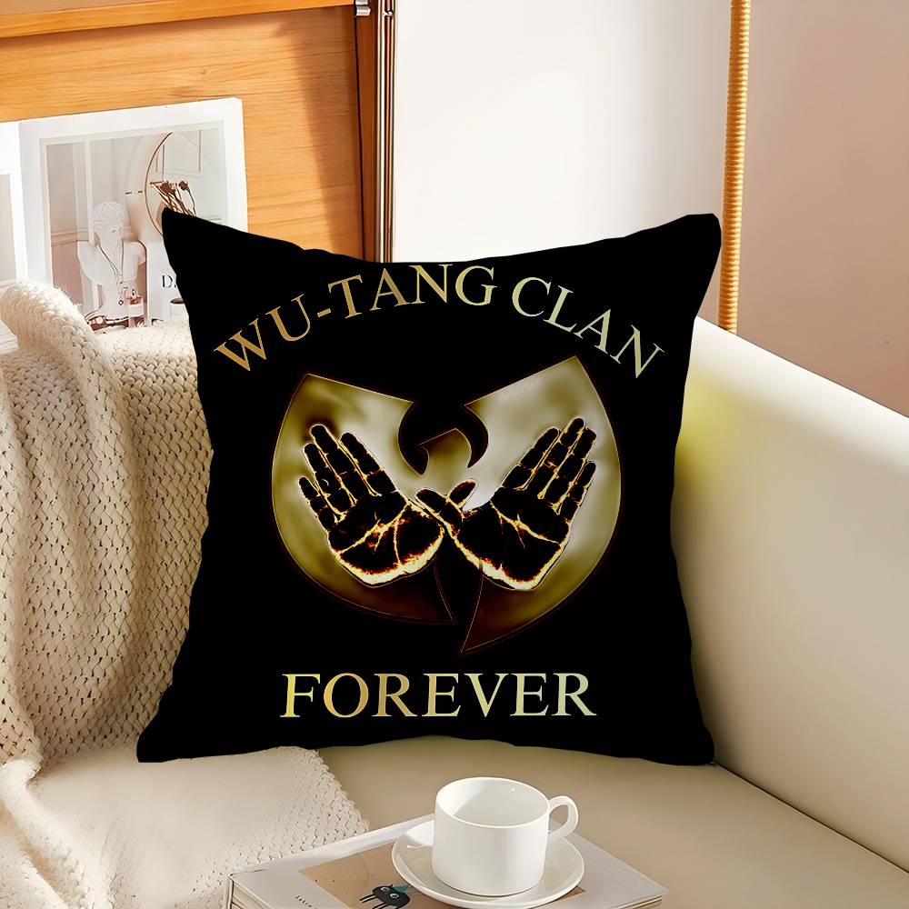 

Wu T-Tang Clan Logo Pillow Cover Sofa Cushion Cover Home Room Decoration Children Gift 12x12Inch