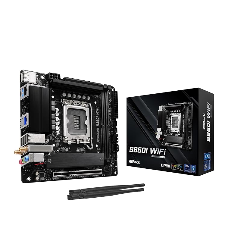 

Материнська плата ASRock B860I Wi-Fi Intel CPU Core Ultra (LGA1851) відповідний чіпсет DDR5 Mini ITX [продукт авторизованого вітчизняного дистриб ютора]