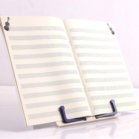 Sheet Music Stand Angle Adjustable Ultra-thin Vivid Color Easy to Carry Foldable Support Book Plastic Folding Book Music Sheet