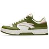 Classic Color Block Non-Slip Wear-Resistant Shock Absorbing Low-Top Skate Shoes Men Sneakers White Green 112518010-6