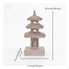Pagoda Statue with Light Zen Tranquil for Patio