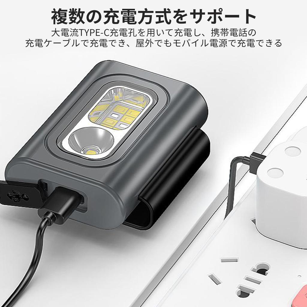 aninako Walking Running USB 6 Lighting LED Outdoor Night Grip Running Super Walking Light for Night and Dog Walking Light, Light, Rechargeable, Modes,