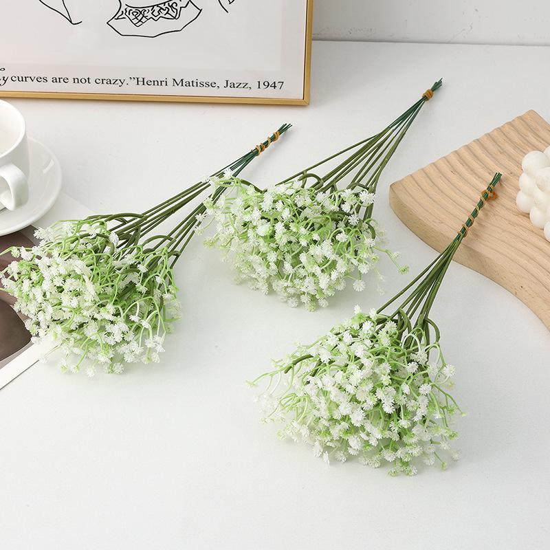 10pcs/bouquet Artificial Flower Bunches Baby's Breath Wedding Home Decoration Flower Arrangement Road Guide Baby's Breath