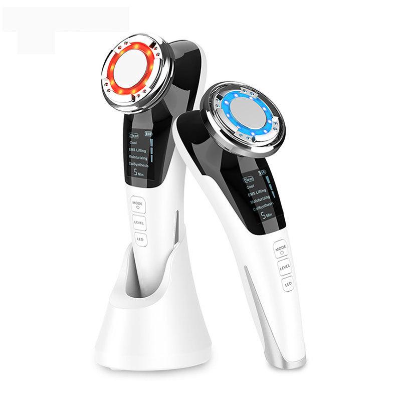 

EMS Ion Facial Light Beauty Device: Skincare with Microcurrent & Red Light Rejuvenation English Manual белый