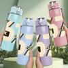 1PC Six Seven Retro Number Logo 750ml Color Plastic Sports Water Bottle Leakproof Flip Straw Lid Suitable for Sports Office Home Use
