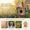 Wood Hanging Bird House Exquisite Design Garden Birdhouse Wooden Birdhouse  Outdoor Garden