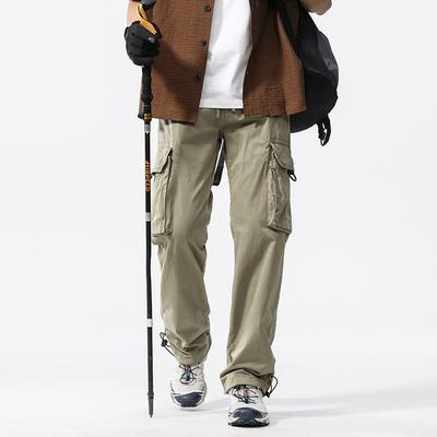 Summer Overalls New Casual Loose Men's Trousers Trendy Pants Men's High-end Men's Straight Pants