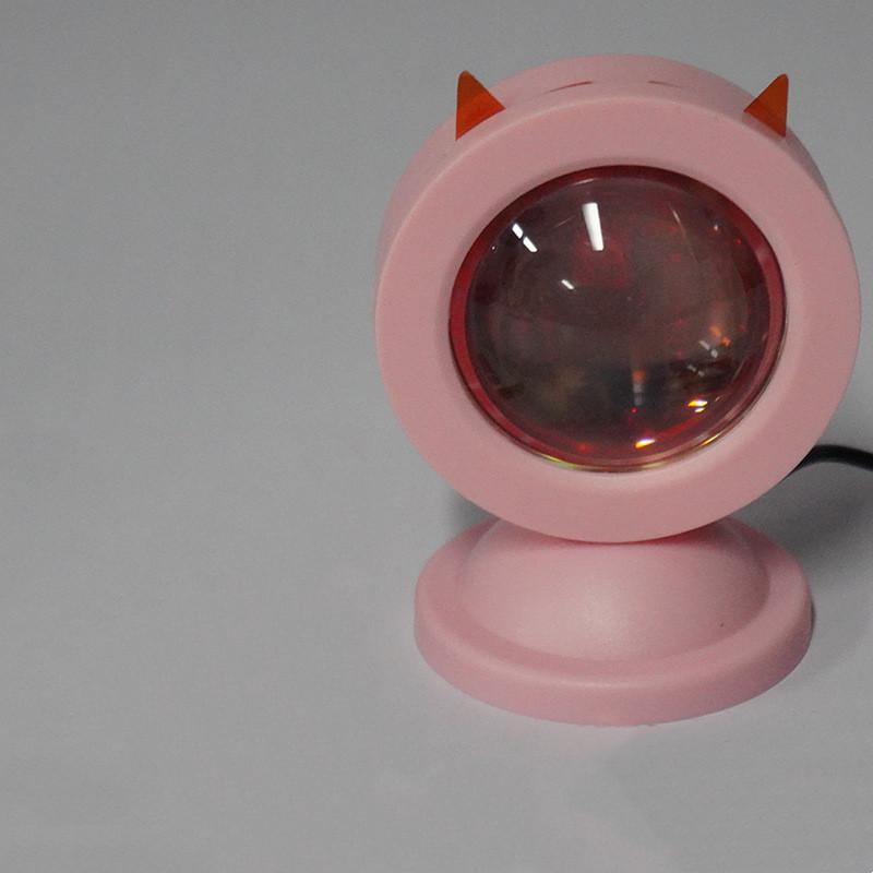 Mini Usb Sunset Lamp Led Projector Night Light 6 Colors Switch Rainbow Atmosphere Home Bedroom Background Wall Decoration Gift
