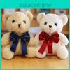 Cute Bear Bowtie Plush Toy For Kids Birthday Gift 23cm Stuffed Animal With Pp Cotton Filling