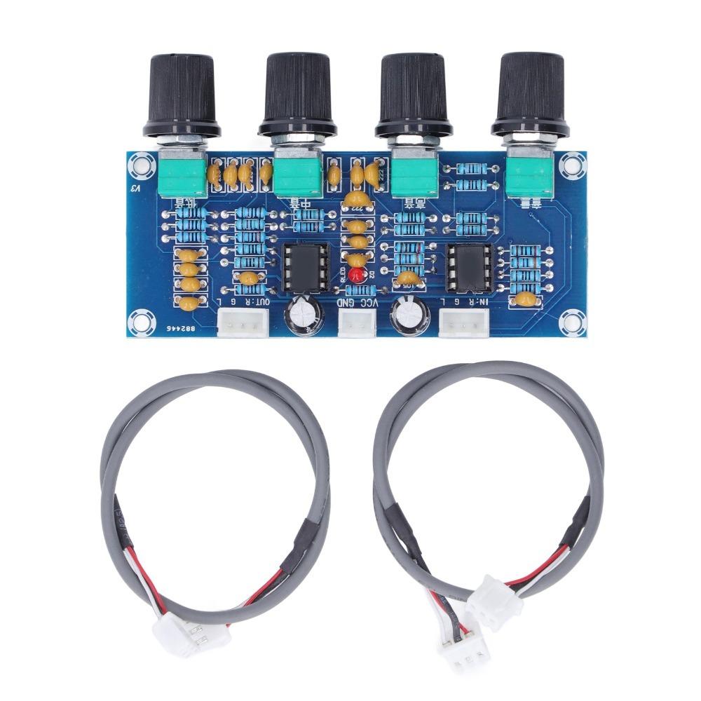 

NE5532 Audio Preamplifier Board DC 12V‑24V Preamp Board Audio Module NE5532 Module Tone Control XH-A901