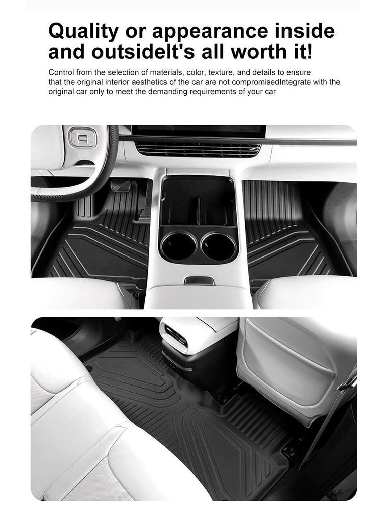 Eco-friendly TPE Floor Mats for 2022-2024 HUMMER Pickup GMC Hummer