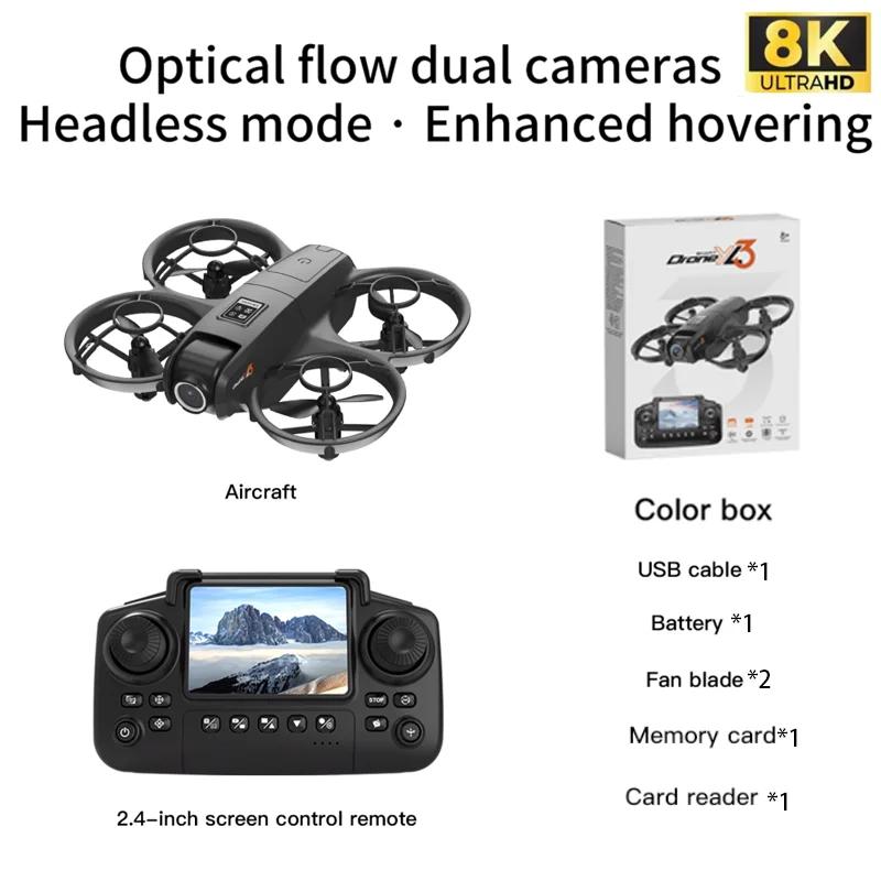 YL3 Mini With LED Foldable Drone GPS 8K HD Dual Camera Brushless Motor Obstacle Avoidance Foldable Quadcopter Dron RC Toys Gifts