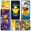 Cartoon Duck Phone Case Cover  for Xiaomi Poco F7 Ultra F6 F5 F4 F3 X6 X5 X4 X3 NFC C51 C55 M4 GT 5G Soft TPU Shell Fundas Capas