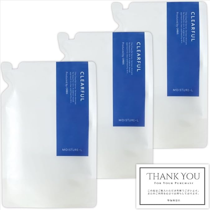 

Set of 3 ORBIS Clear Full Moisture L Refreshing Type Refill 50g Moisturizing Lotion Original Shop Card Includes