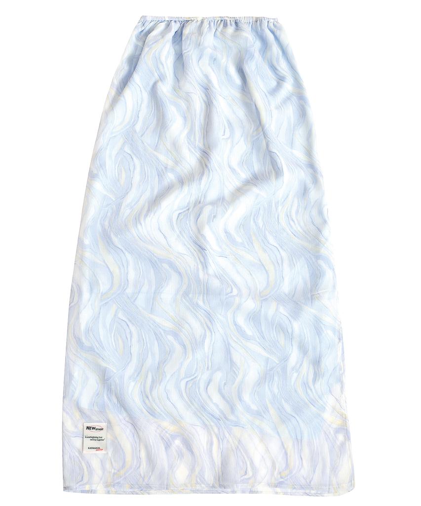 KATHARSIS Chiffon Long Skirt L/B_Free