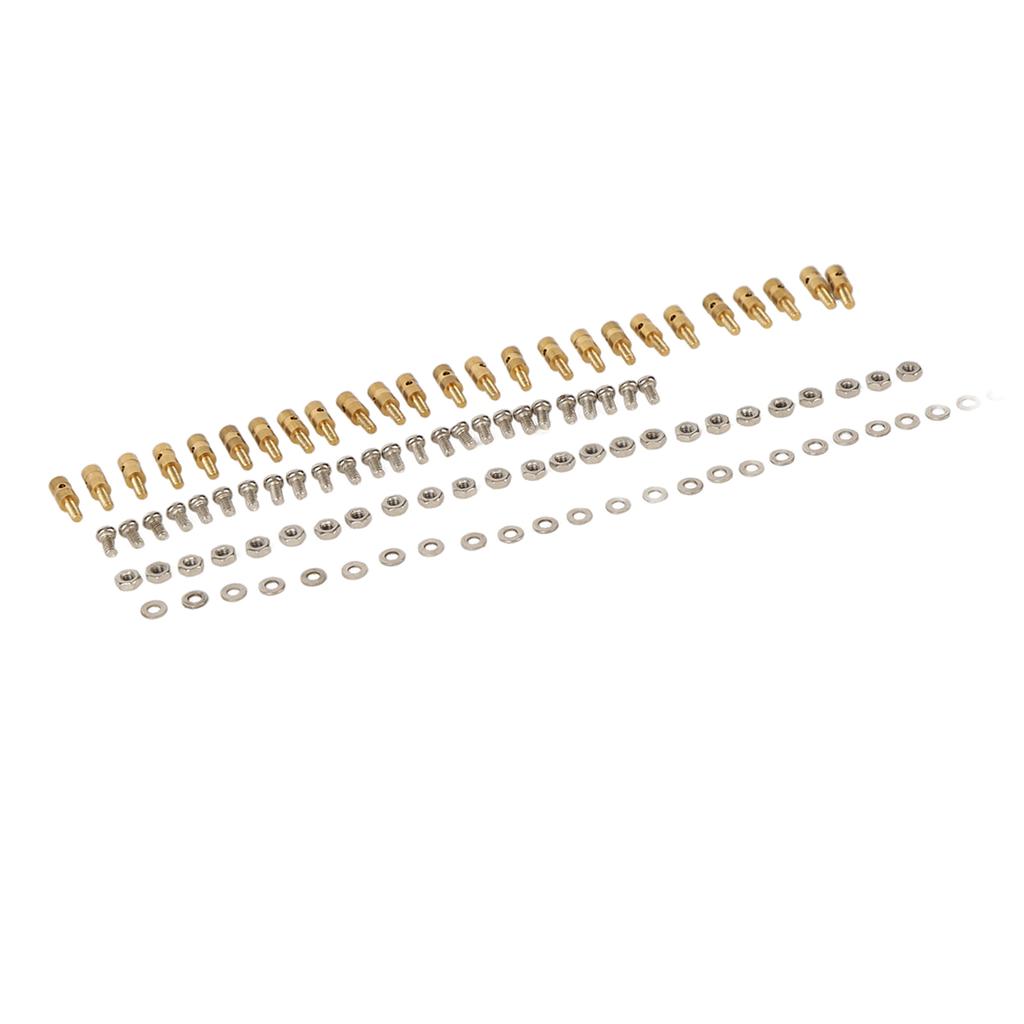 Pushrod Linkage Stopper Quick Adjuster RC Push Rod Connector with Screws Nuts Gaskets for Model Boat Airplane Helicopter