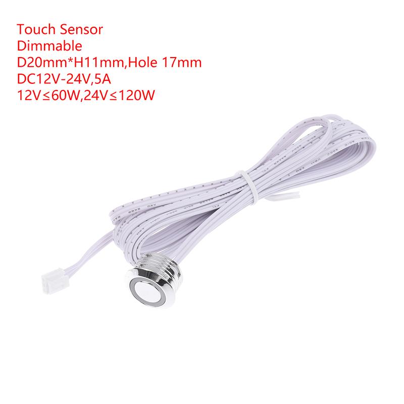 Dc 12-24V 5A Led Lamp Door Control Masking Type Sensor Mini Touch Sensor Cabinets Dupont Connector Cable Sensing Switch