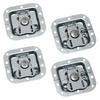 4Pcs Spring Loaded Flight Case Lock Recessed Mount Cabinet Zinc Zinc Alloy Pull Handle  Road Flight Case