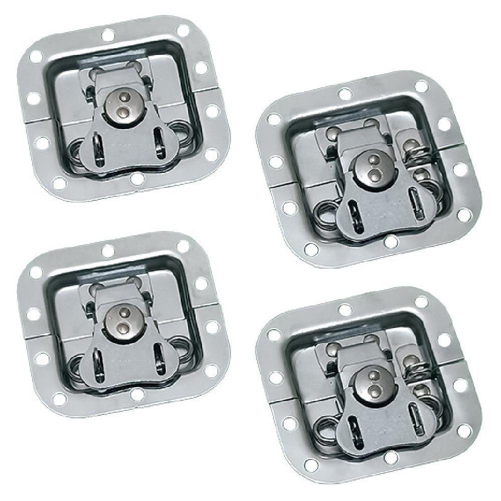 4Pcs Spring Loaded Flight Case Lock Recessed Mount Cabinet Zinc Zinc Alloy Pull Handle  Road Flight Case