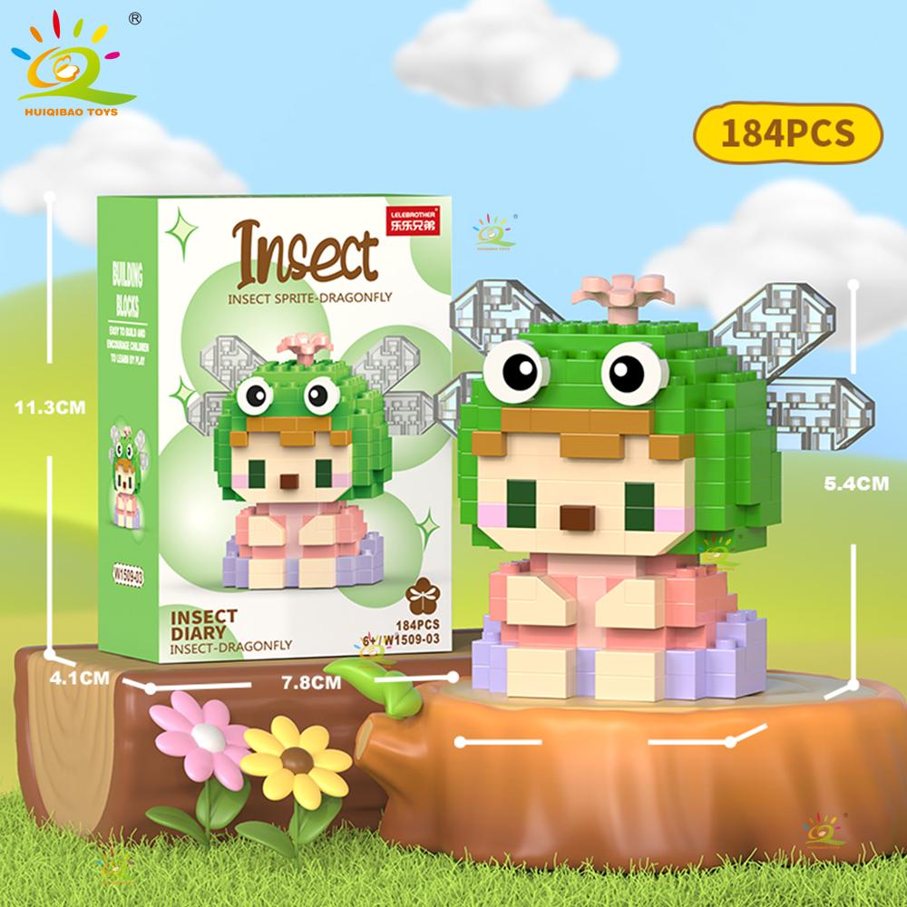 Mini Cute Insect Micro Building Blocks 3D Diamond Model BEE Snail Brick DIY City Construction Toy for Children Kid Gift