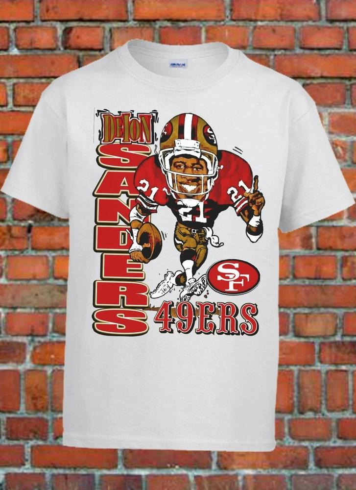 Deion 90s Character 49ers Graphic TShirt S
