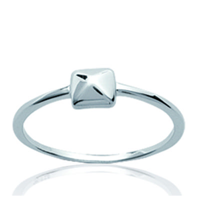 Silver Ring 'Choreography' Silver (rhodium) - 5x5 Mm