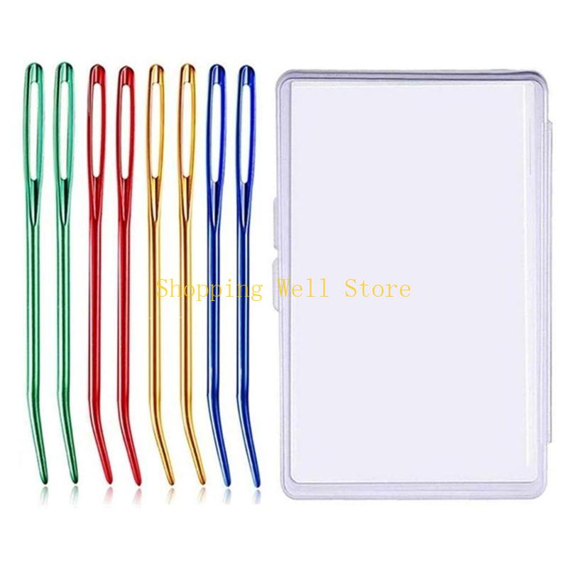 KX4B Big Eyes Sewing Needle DIY Hand Sewing Needle Learning Needle Yarn Needle Kits