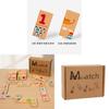 Wooden Number Matching Puzzle For Kids Ages 3 To 6 With Educational Cognition Blocks