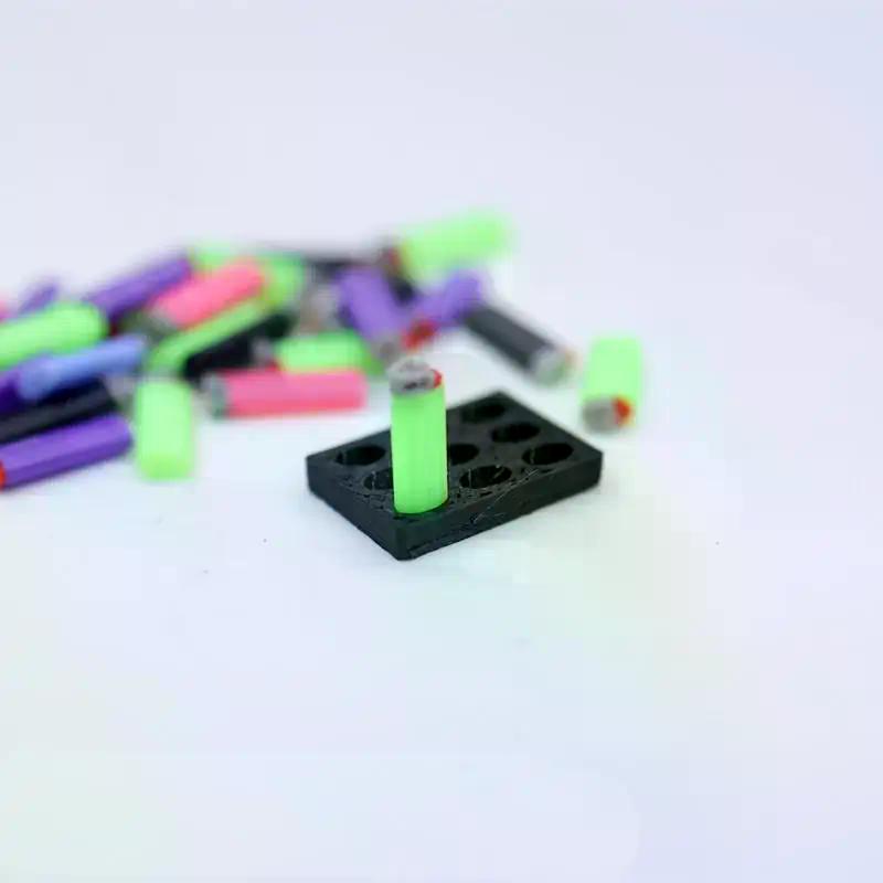 1 Set 1/12 Dollhouse Mini With Base Model Toys Cigar Cigarette Ornament Doll House Decoration Accessories