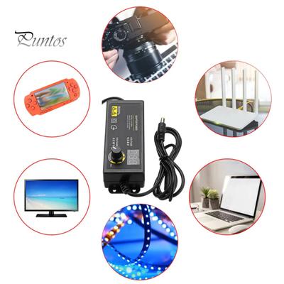 Adaptador de corriente de 3-36V y 60W, voltaje ajustable con pantalla LED LCD Digital, regulación de pantalla, fuente de alimentación CNC, cargador para el hogar