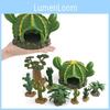 Artificial Cactus Treehouse Model With Pvc Material For Home Decor And Terrarium Display