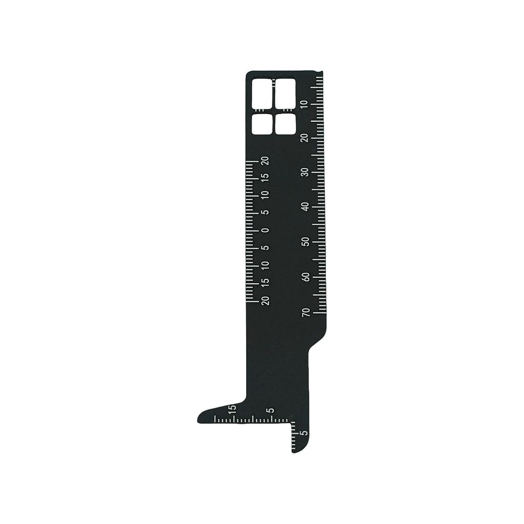 1Pc Dental Lab Multifunction Ruler for Aesthetic Crown Bridge Design Prosthodontic Measurement Multi-Window Scale Instrument