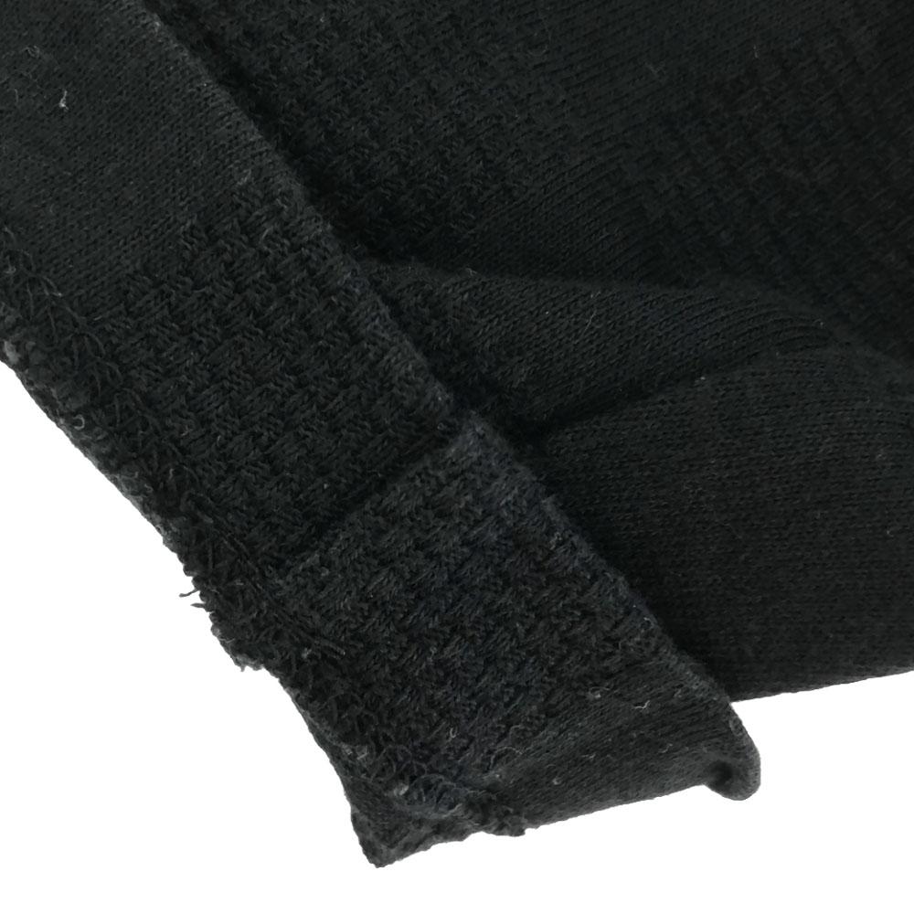 LANVIN en Bleu Made In Japan Pattern Long Sleeve Cut 48 Black Men's Used