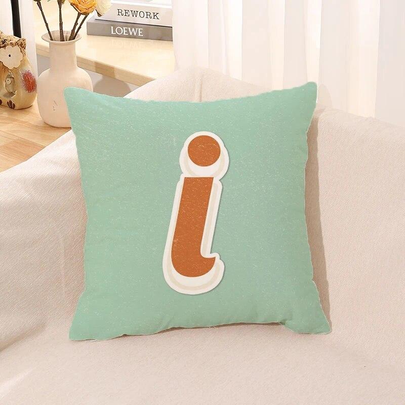 

Квадратная наволочка, чехол для подушки с алфавитом, автомобильная спальная подушка, диван, тело 40x40cm