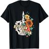 Sensitive Savage Flower Skeleton Dead Inside Motivational Cotton Men T Shirt