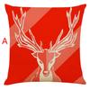 Christmas Pillow Cover Cotton Linen Cushion Cover Home Decoration Sofa Pillow Cover 45 * 45cm