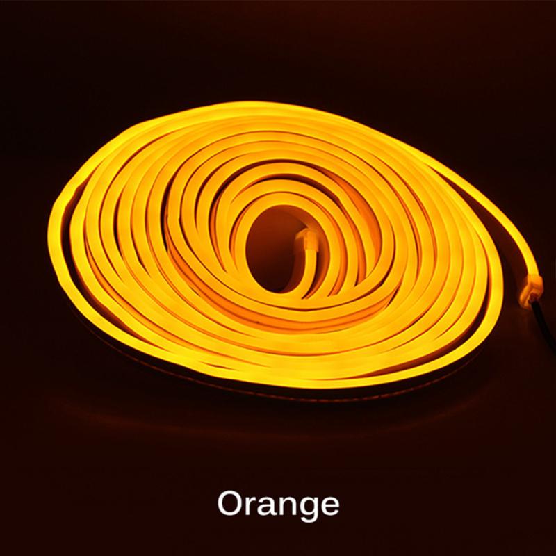 Led Flexible Silicone Neon Light Strip Set 2835 5m 12v Low Voltage 6x12 Waterproof Flexible Light