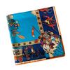 130*130Cm Twill Silk Scarf Luxury Animal Elepha Life Tree Print Women Shawls Stoles Square Bandana Kerchief Hijab Female Foulard