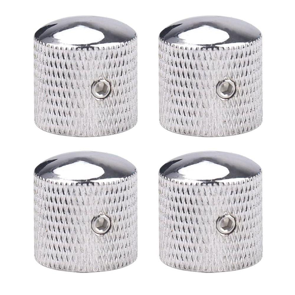 4 Pcs High Grade Metal Guitar Knobs Enhanced Tone Control Durable Guitar Brass Potentiometer Easy To Use Sturdy
