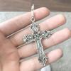 Vintage Jesus Cross Earrings for Women Christianity Vintage Bohemian Stud Earrings for Minimalist Christian
