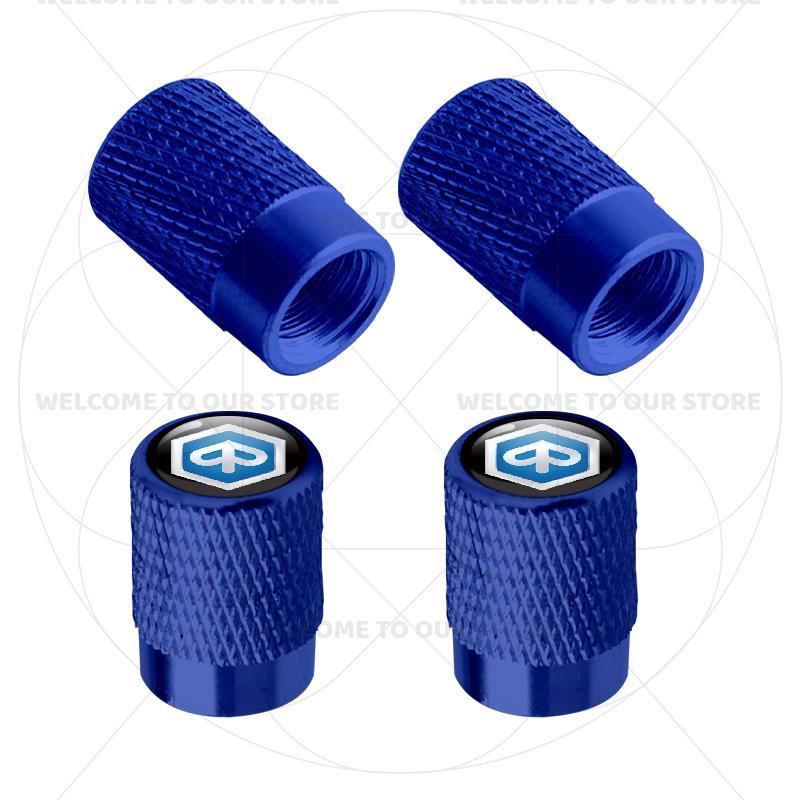 For Piaggio Emblem Vespa 250 300 MP3 Sprint Primavera 150 4Pcs Aluminum Motorcycle Tire Valve Caps Wheel Stem Air Dust Covers