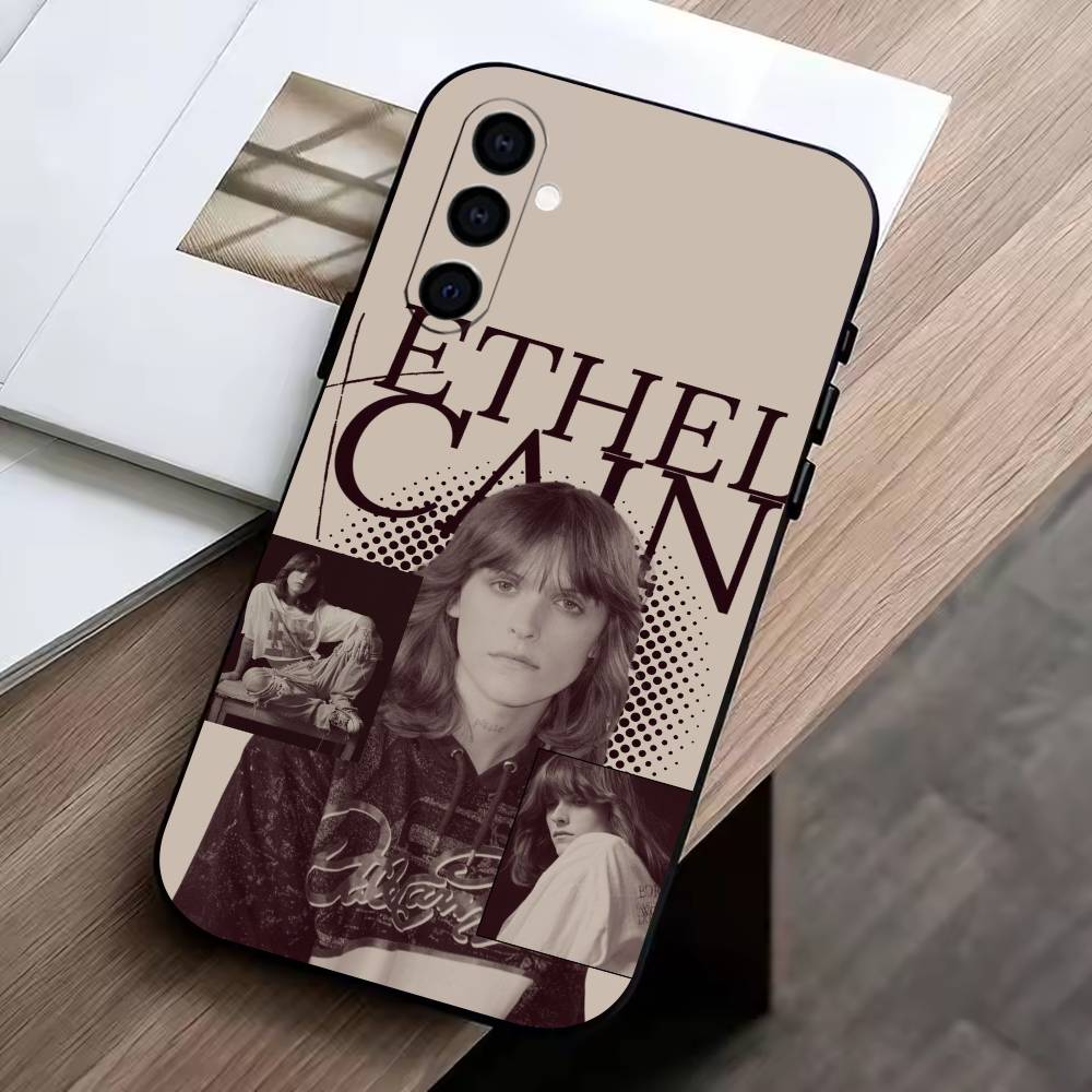 

E-Ethel Cain Perverts Phone Case Black Silicone Soft For Samsung Galaxy A73,A72,A71,A70,A53,A52,A51 Samsung a70
