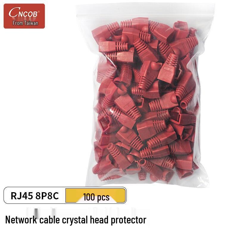 CNCOB Colorful Engineering-Grade RJ45 Cat5e Network Cable Crystal Head Protector 8P8C