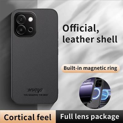 Luxury Business PU+TPU Leather Magnetic Case For OnePlus 13 13T 13S 13R 12 12R 11 11R 5G Matte Shockproof Protection Phone Cover