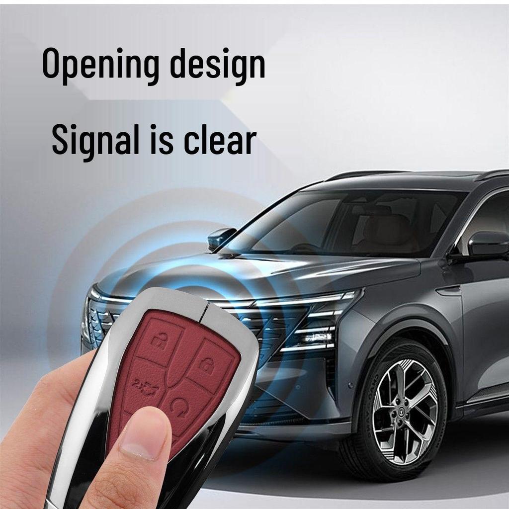 Changan Oshan 520/X5plus/X7plus/Z6 5-Button Leather Key Case - Men's Full Coverage